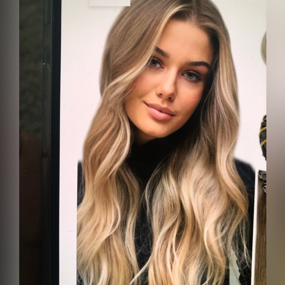 New Cashmere Balayage Ombré Clip- in   Luxurious Blonde Hair